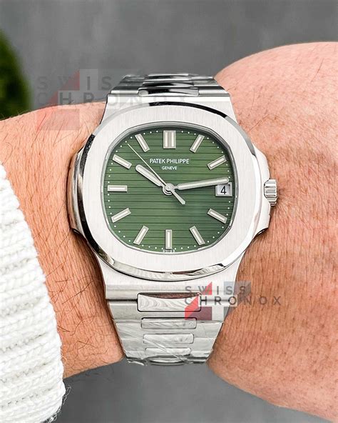 patek philippe nautilus 5711 stainless steel|Patek Philippe Nautilus 5711 green.